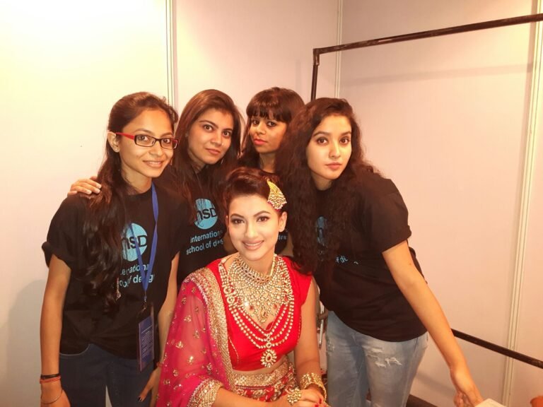 INSD students with gauhar khan